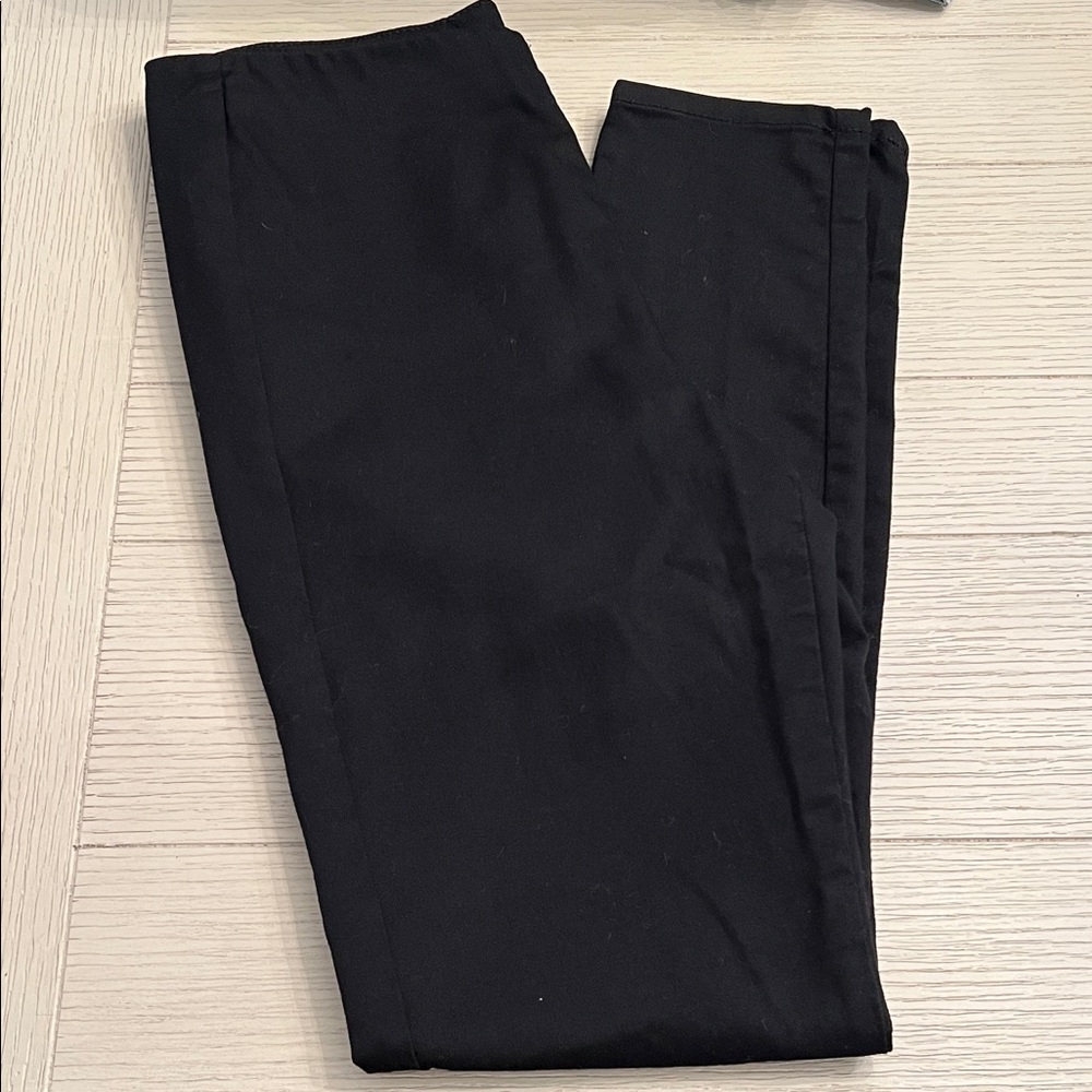 H&M Women's Black Twill Side Zip Ankle Pants